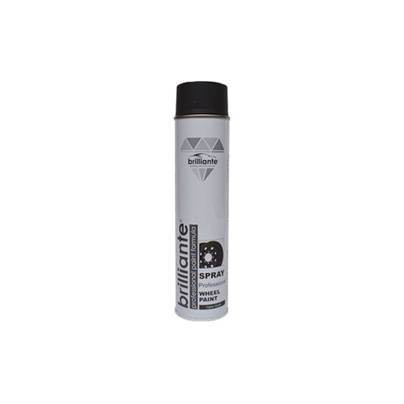 Vopsea Spray Pentru Jante Negru Mat 600 Ml Brilliante