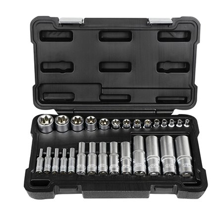 Set 28 Tubulare Torx Scurte Si Lungi Jbm